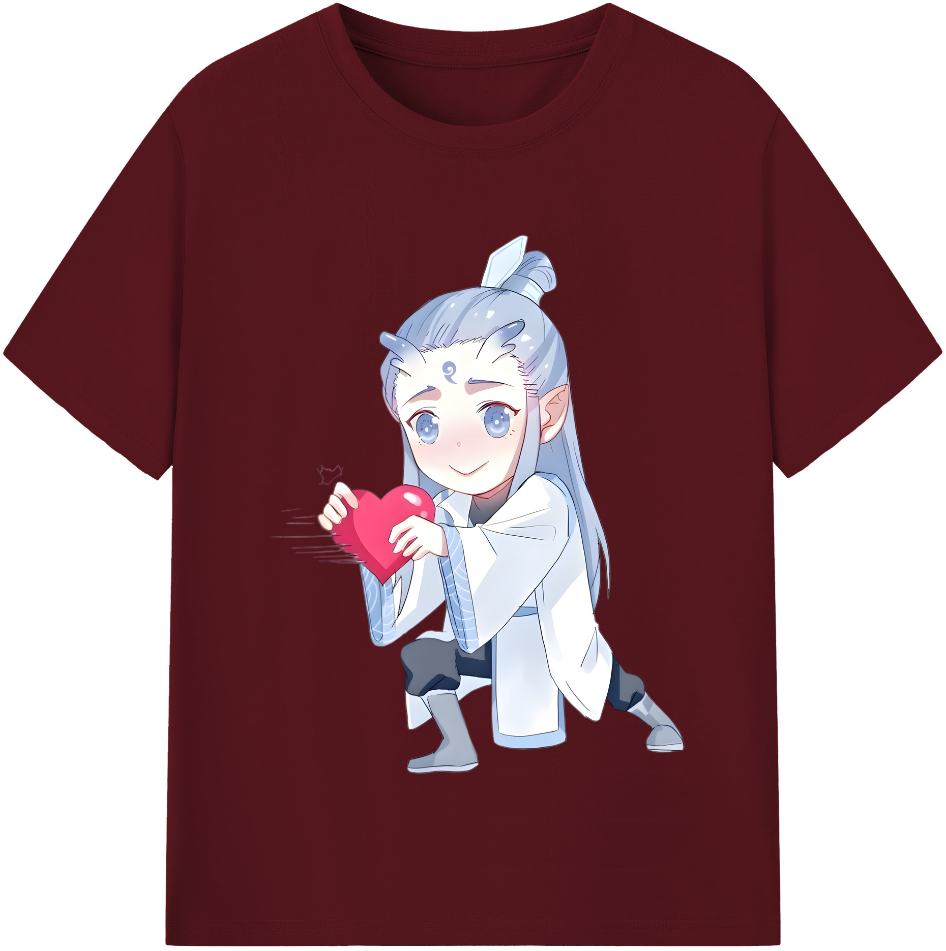 （画像用） Ne Zha 2 ナタ 魔童の大暴れ 綿100％半袖Tシャツ（フロントプリント）